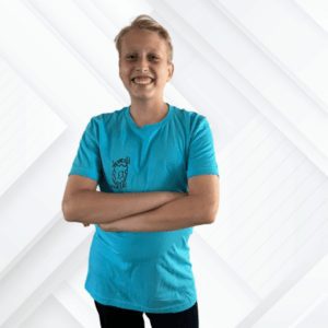 De Wereld van Cas shirt Turkoois